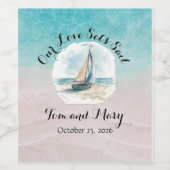 Autocollant En Route pour le Vin  (Étiquettes simples)