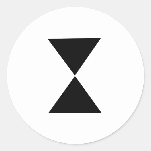 Autocollant en verre à l'heure (Devant)