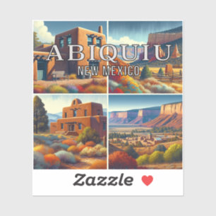 Autocollant en vinyle Abiquiu Nouveau-Mexique 3 po
