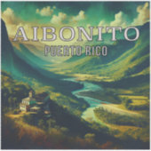 Autocollant en vinyle Aibonito Porto Rico 3 pouces (Devant)