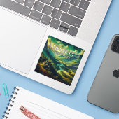 Autocollant en vinyle Aibonito Porto Rico 3 pouces (Ordinateur portable avec iPhone)