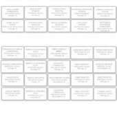 Autocollant en vinyle coupé Étiquette de adresse i (Devant)