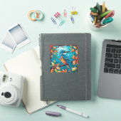 Autocollant en vinyle coupé sur mesure Kingfisher (Couverture iPad)