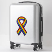 Autocollant en vinyle cousu Rainbow (Sur valise)