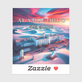 Autocollant en vinyle de 3 pouces Alamogordo Nouve