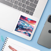 Autocollant en vinyle de 3 pouces Alamogordo Nouve (Ordinateur portable avec iPhone)