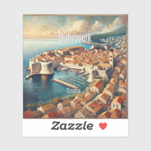 Autocollant en vinyle de 3 pouces Dubrovnik Croati
