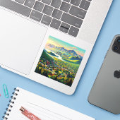 Autocollant en vinyle de 3 pouces New York (Ordinateur portable avec iPhone)