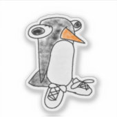 Autocollant en vinyle découpé Percy Penguin (Devant)