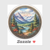 Autocollant en vinyle découpé sur mesure de verset (Feuille)