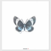 Autocollant en vinyle découpé sur mesure Papillon (Feuille)