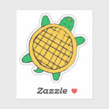 autocollant en vinyle étanche Waffle Turtles décou