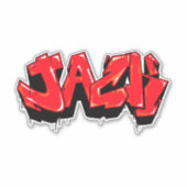 Autocollant en vinyle "Jack" Coupé sur mesure (Devant)
