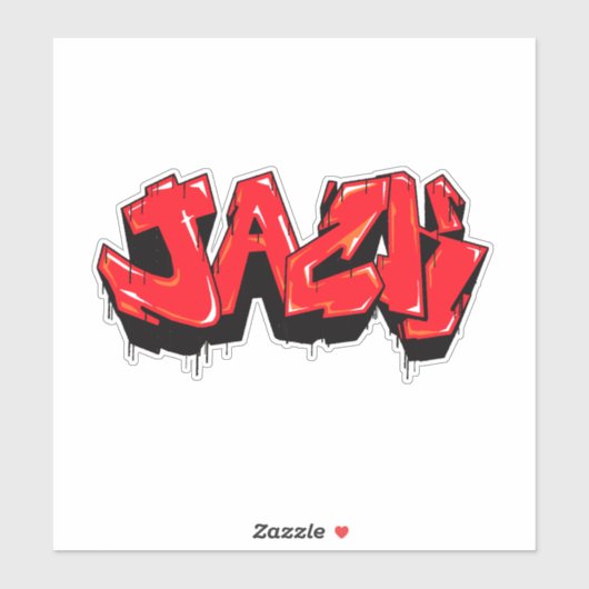 Autocollant en vinyle "Jack" Coupé sur mesure (Feuille)