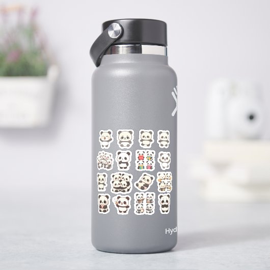 Autocollant en vinyle Panda Adorable (HydroFlask)