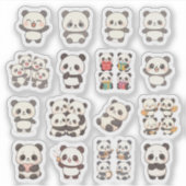 Autocollant en vinyle Panda Adorable (Devant)