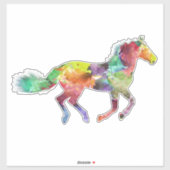 Autocollant en vinyle peint Rainbow (Feuille)