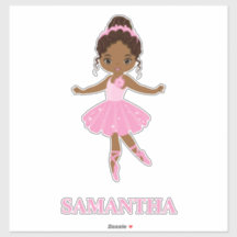 Autocollant en vinyle pour fille Amecan Ballerina