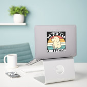 Autocollant en vinyle Retro Funny Labrador Retriev (Ordinateur portable sur le bureau)