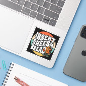 Autocollant en vinyle sur mesure (Ordinateur portable avec iPhone)