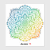 Autocollant en vinyle sur mesure Aki Mandala (Feuille)