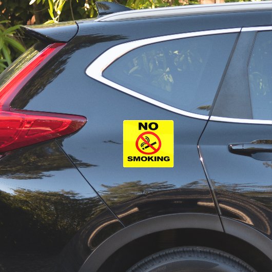 Autocollant en vinyle sur mesure 'Défense de fumer (Dos de voiture)