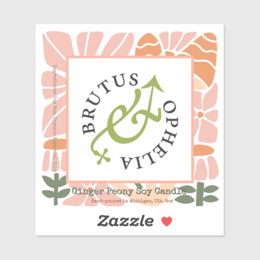 Autocollant en vinyle sur mesure Étiquette de prod (Feuille)