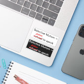 Autocollant en vinyle sur mesure Failure not Refus (Ordinateur portable avec iPhone)