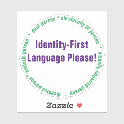 Autocollant en vinyle sur mesure pour le langage i (Feuille)