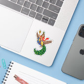 Autocollant Enfant Murugan (Ordinateur portable avec iPhone)