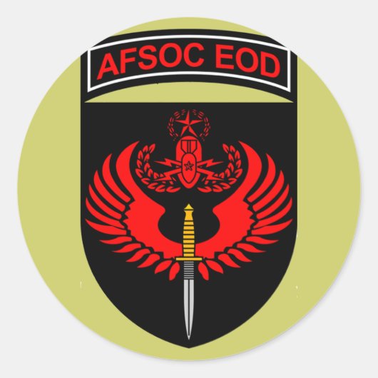 autocollant EOD AFSOC (Devant)