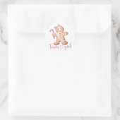 Autocollant Équipe Fille Biscuit Hiver Rose (Sac)