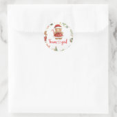 Autocollant Équipe Fille Biscuit Hiver Rouge (Sac)