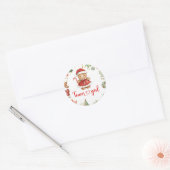 Autocollant Équipe Fille Biscuit Hiver Rouge (Enveloppe)