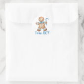 Autocollant Équipe Garçon Cookie Bleu Hiver (Sac)
