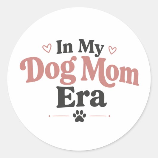 Autocollant Ère de Maman de Chien (Devant)