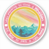 Autocollant escalade de montagne (Devant)