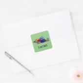 autocollant escargot fusée (Enveloppe)