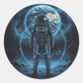 Autocollant Espace Explorateur Lunaire (Devant)