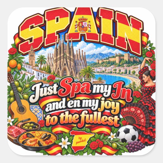 Autocollant Espagne (Devant)