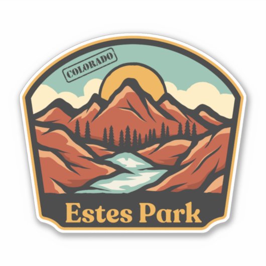 Autocollant Estes Park, Colorado (Devant)