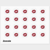 Autocollant esthétique Baddie marque de baiser aux (Feuille)