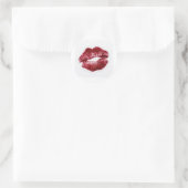 Autocollant esthétique Baddie marque de baiser aux (Sac)