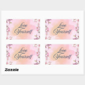 Autocollant esthétique Love Yourself (Feuille)