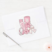 Autocollant esthétique pour fille Pilates (Enveloppe)