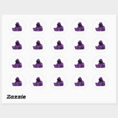 autocollant esthétique violet pixel art cyber pira (Feuille)