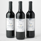 Autocollant et Étiquette de bouteille de vin bleu (Bouteilles)