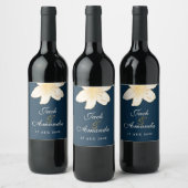 Autocollant et étiquette de bouteille de vin bleu  (Bouteilles)