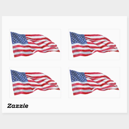 Autocollant étanche à agiter drapeau américain (Feuille)