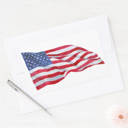 Autocollant étanche à agiter drapeau américain (Enveloppe)